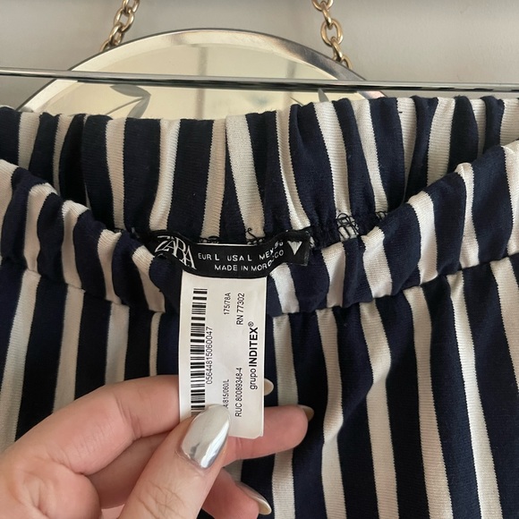 Zara striped wide leg pants - Picture 6 of 7